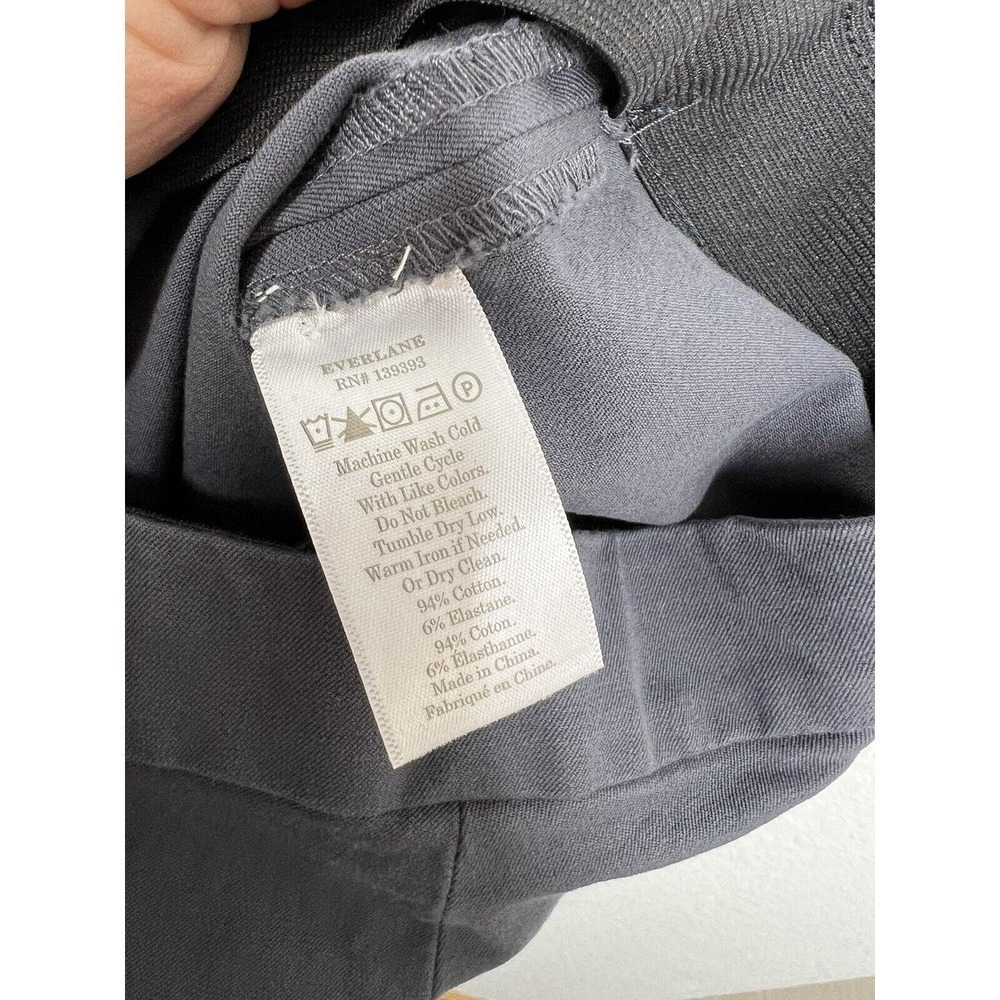 Everlane 6 Side Zip Cropped Pant Stretch Cotton - Picture 5 of 5